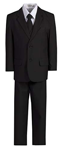 Lito Childrens Wear SUIT ボーイズ US サイズ: 10 Husky カラー: ブラック