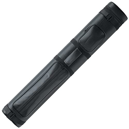 (Black) - Action Pool Cue Case - 2 Butt, 4 Shaft