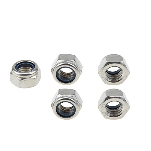 304ステンレス鋼六角ナットNylockロックナットa2 ? 70 M14-Pitch 2.0 シルバー