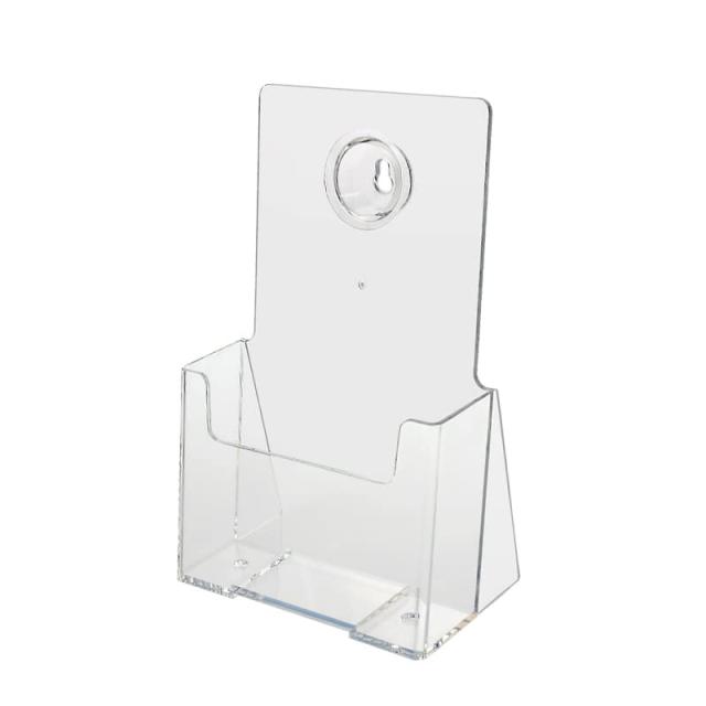 Source One プレミアム カウンタートップ 三つ折り 幅4インチ アクリル パンフレットホルダー 24 Pack