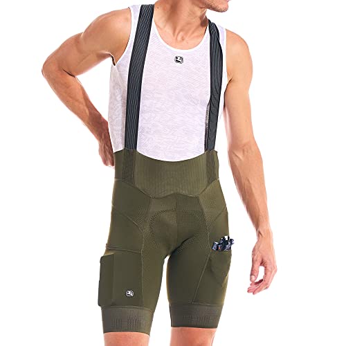 Giordana メンズ FR-C プロカーゴサイクリングビブショーツ, オリーブグリーン, Small