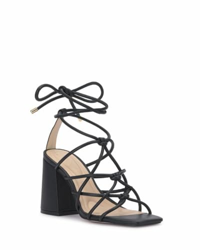 Jessica Simpson レディース Ozias レースアップサンダル ヒール, ブラック, 7