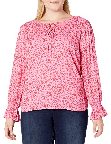 Jessica Simpson レディース サッシー エレガント 長袖ブラウス US サイズ: 2X