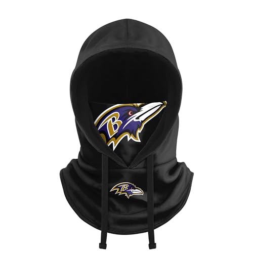 FOCO ボルチモア・レイブンズ NFL ブラック ドローストリング フード付きゲートル