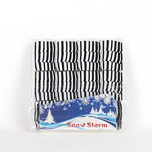 Magic Snowstorms/ホワイトスノーフレーク/マジック紙吹雪マジックトリック、パーティトリック、素晴らしいトリック、マジックキット、マジックアクセサリー(ブラック&ホワイト)