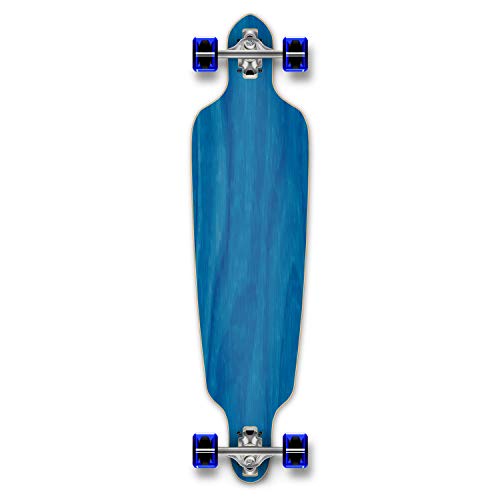 YOCAHER ドロップスルー コンプリート ロングボード プロフェッショナル スピード スケートボード ブルー