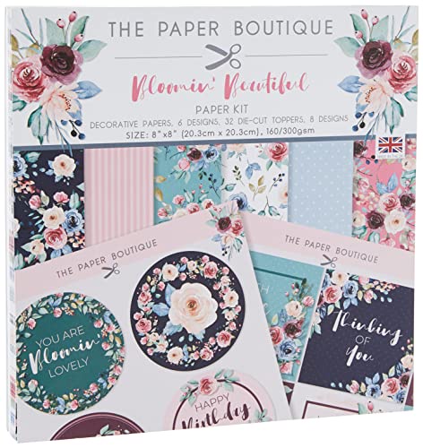 The Paper Boutique - Bloomin Beautiful - ペーパーキット、8インチx8インチ