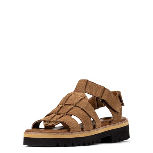 Donald Pliner レディース Pryme フラットサンダル, サドル(Saddle), 25.0 cm