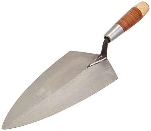 Kraft Tool RO310-12 W. Rose Philadelphia Brick Trowel with Leather Handle, Standard Shank, 12-Inch by Kraft Tool