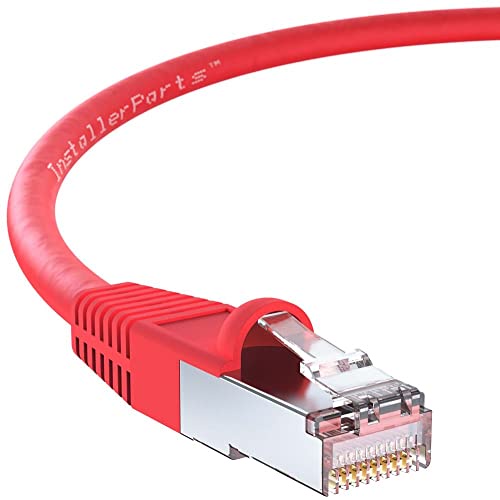 InstallerParts (250本パック イーサネットケーブル CAT5Eケーブル シールド(FTP) ブーツ3フィート - レッド - プロフェッショナルシリーズ - 1ギガビット/秒 ネットワーク/インターネットケーブル 350MHZ