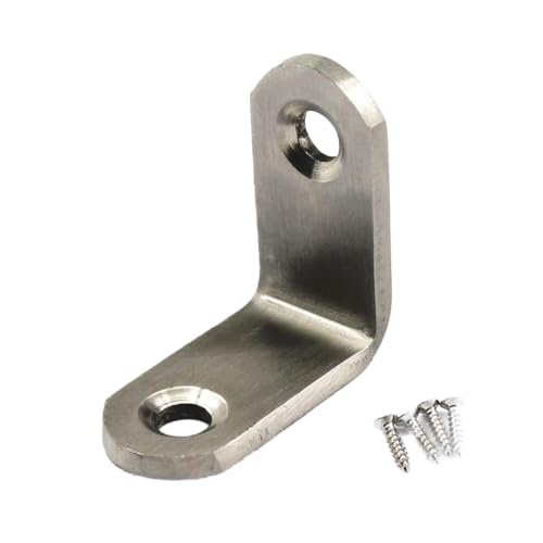 (20個) 30x30x3mm アングルコネクターコーナーブラケット (厚さ3mm) ステンレススチール L字型ブレースブラケット ネジ付き