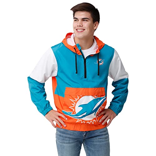 FOCO メンズ NFL チームロゴウォームアップウィンドブレーカー