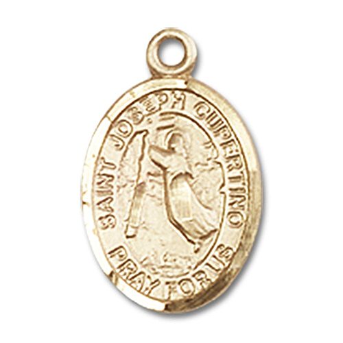 Bonyak Jewelry クパチーノの聖ヨセフ 手作り 形のメダルペンダント 14kt イエローゴールド 金属