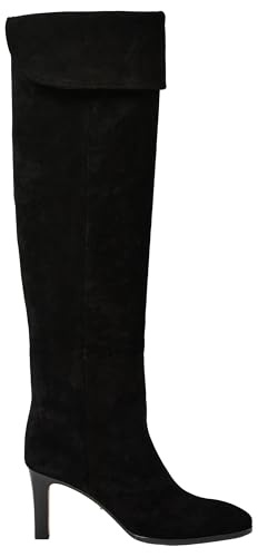PAIGE レディース キアラオーバーニーブーツファッション, ブラック, 25.5 cm