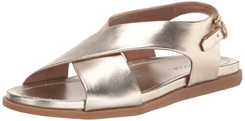 Aerosoles レディース エブリデイ フラットサンダル, ソフトゴールド Pu, 24.5