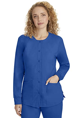 パープルラベルレディースDaisy 5063スナップボタンジャケットby Healing Hands Scrubs カラー: ブルー