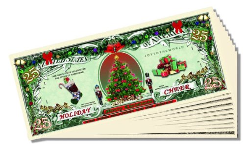 Holiday Cheer 25クリスマスドル???100のセットwith 1ボーナスChristopher Columbus Bill