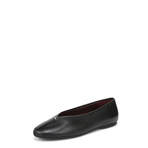 Vince レディース Ori バレエフラット ブラックレザー 23.0 cm