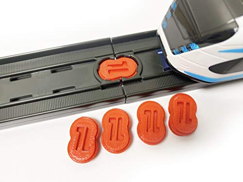 TrainLab ドッグボーンコネクタ Intelinoスマートトレイントラック用 5個(レッド)