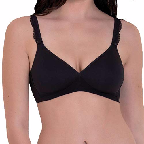 Rosa Faia Selma 5631-001 Black Padded Non-Wired Soft Bra 36F