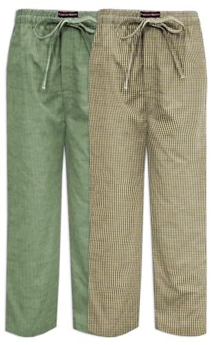 Andrew Scott メンズ 2パック スーパーソフト織パジャマ&スリープロングラウンジパジャマパンツ US サイズ: Small