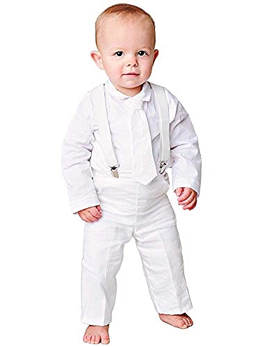 Landenベビーサスペンダー洗礼式洗礼Outfit US サイズ: L カラー: ホワイト