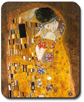 Klimt ? The Kiss ? アートプレートブランドマウスパッド