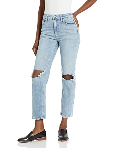 PAIGE レディース Sarah ストレート ハイライズ アンクル丈 Everlong Destructed, Everlong Destructed, 24