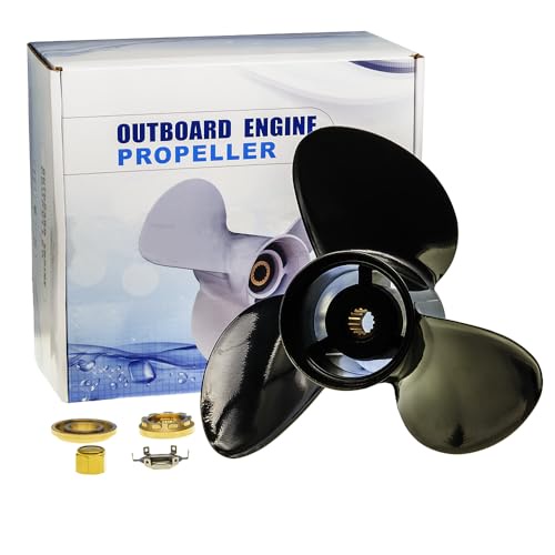 chillFU.io 14 1/2 x 19 ピッチ 48-832830A45 アルミニウムボートプロペラ マーキュリー船外機135-300HP&Mercruiser Alpha One/Bravo One用 15スプライン歯、RH(ハブキット付属)