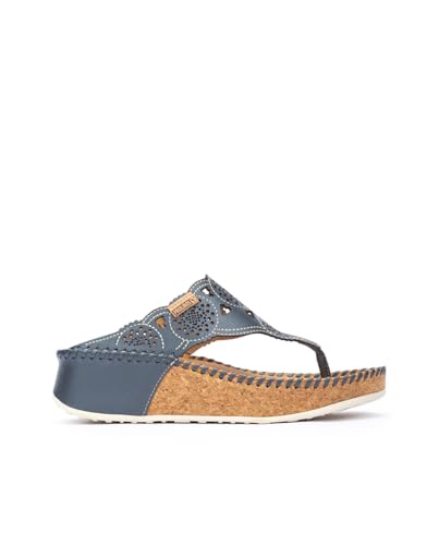 PIKOLINOS レディース マリーナ W1c-0745cp ビーチサンダル, ブルー, 9.5-10