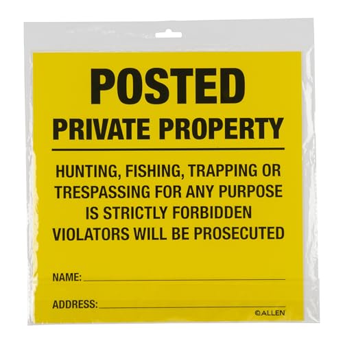 Allen Company Posted No Trespassing Sign、12個パック