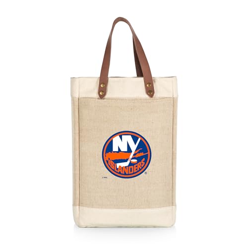 PICNIC TIME NHL ニューヨーク・アイランダーズ ピノジュート 2ボトル 断熱ワインバッグ ワイントートバッグ ワインギフトバッグ (ベージュ)