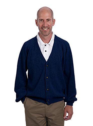 アルパカゴルフメンズretro-proアルパカゴルフカーディガン カラー: ブルー
