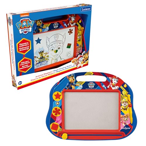 Lexibook Magic Magnetic Paw Patrol Helper on Four Paw Drawing Board, Magnetic Board for Kids, Artistic Creative Toy for Girls an