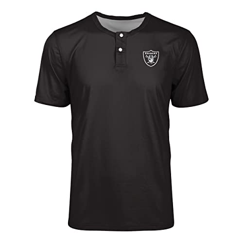 [FOCO] シャツ Nfl Team Logo Shirt Short Sleeve Henley メンズ 無地チームロゴ。 X-Large