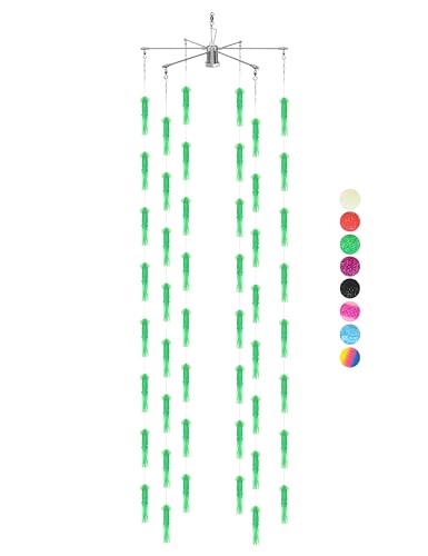 BLUEWING 20インチ 折りたたみ可能なフィッシングドレッジ オフショアフィッシングティーザードレッジ 海水トローリングツール 6インチのソフトイカと5mmステンレススチールドレッジロッド付き ビッグゲームフィッシング用 グリーン