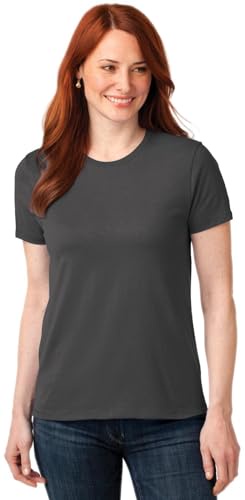 Port & Company レディース 50/50 コットン/ポリエステル Tシャツ US サイズ: X-Small カラー: ブラック