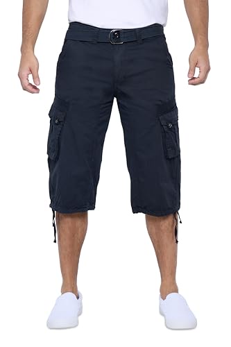 XrayメンズXray Jeans Turin Cargo shorts-navy カラー: ブルー