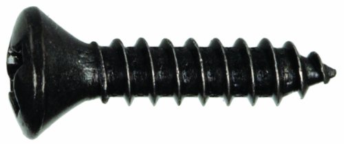 ヒルマングループの44653 12インチx 3 / 4インチオーバルヘッドPhillipsシートメタルねじ、10枚パック ブラック 44653 1