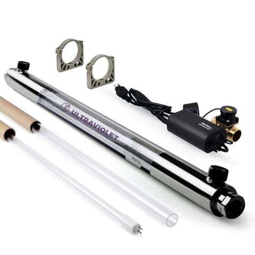 iSpring UVF55FS 家全体UVウォーターフィルター スマートフローセンサースイッチ付き 55W 12GPM