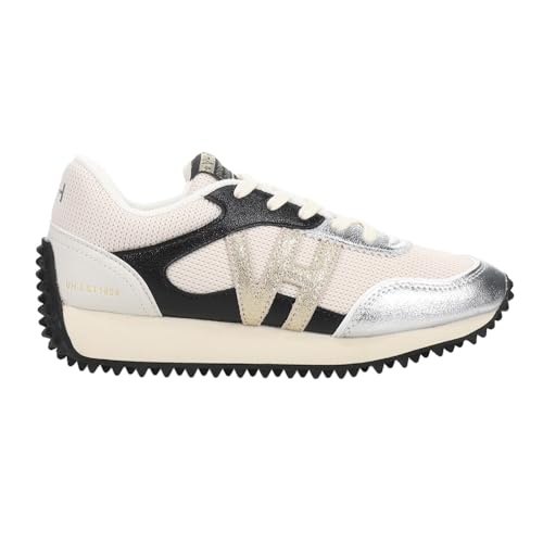 VINTAGE HAVANA レディース Cosmic スリッポン スニーカー シューズ カジュアル - ゴールド、ホワイト, オフホワイト/シルバー/ゴールド, 24