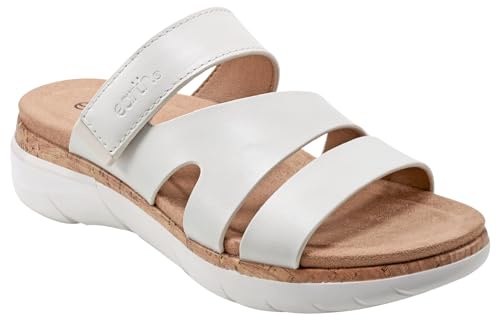 Earth Footwear レディース Ralli フラットサンダル, ホワイト, 24