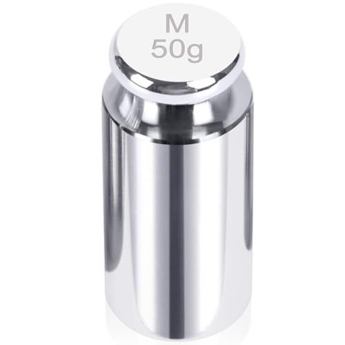 QP キャリブレーションウェイト 50グラムスケールウェイト 高精度ステンレススチールグラムウェイト クロム仕上げ スケールバランスウェイト デジタルスケール キッチンスケール ポケットスケール