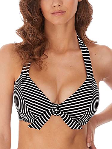Beach Hut ホルタービキニトップ, ブラック, 38E