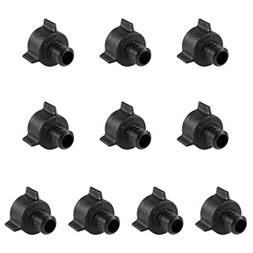 EFIELD ポリPPSU バーブクリンプペックス継手 1/2インチ X 1/2インチ メス NPT スイベルアダプター 鉛フリー (1/2インチ X 1/2インチ)