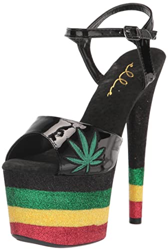 Ellie Shoes レディース 709-kaya ヒールサンダル, ブラック, 11