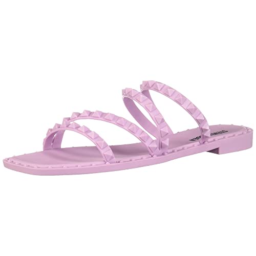 Steve Madden レディース スカイラー フラットサンダル, ライラック, 6