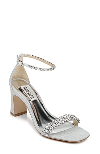 Badgley Mischka レディース ハリエットヒールサンダル US サイズ: 6 カラー: シルバー