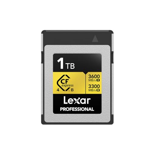 Lexar 1TB プロフェッショナル ゴールド CFexpress 4.0 Type B メモリーカード