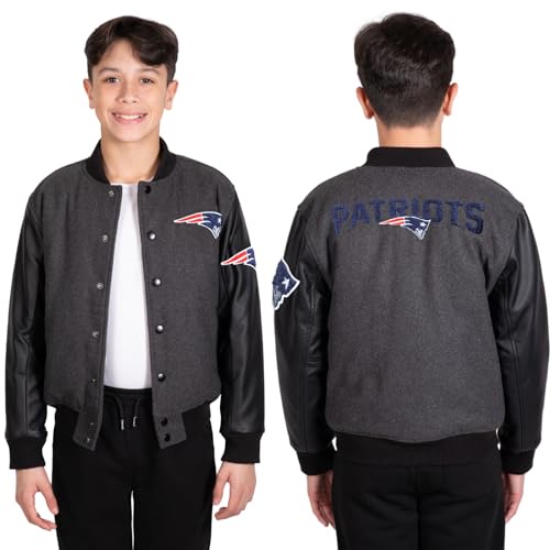 Ultra Game NFL ボーイズ クラシック ユニバーシティ ジャケット 24 グレイ